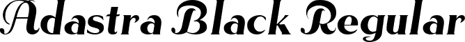 Adastra Black Regular font - adastrablack.ttf