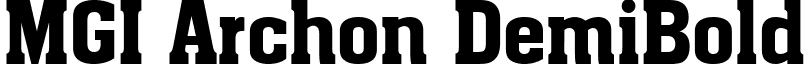 MGI Archon DemiBold font - archon_0.ttf