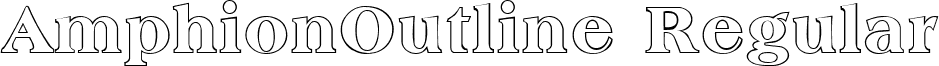 AmphionOutline Regular font - ampho.ttf