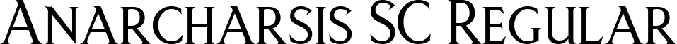 Anarcharsis SC Regular font - anarcharsissc.ttf