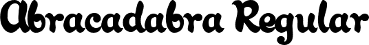 Abracadabra Regular font - abracadabraregular.ttf