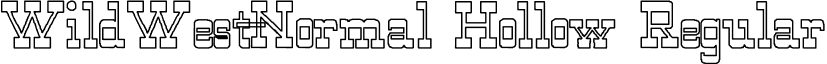 WildWest-Normal Hollow Regular font - wildwes4.ttf