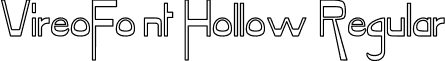 VireoFont Hollow Regular font - vireofo3.ttf