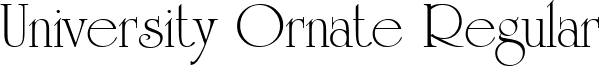 University Ornate Regular font - uoaswfte.ttf