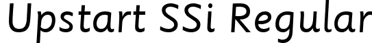 Upstart SSi Regular font - upstart_ssi.ttf