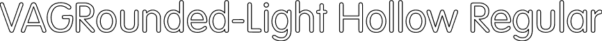 VAGRounded-Light Hollow Regular font - vagroun6.ttf