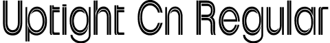 Uptight Cn Regular font - uptight2.ttf