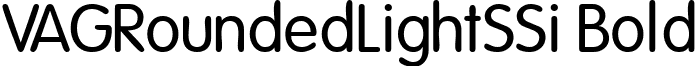 VAGRoundedLightSSi Bold font - vagrlsb_.ttf