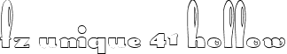 FZ UNIQUE 41 HOLLOW font - u41h.ttf