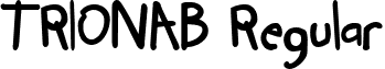 TRIONAB Regular font - trionab_.ttf