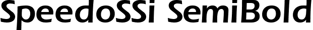 SpeedoSSi SemiBold font - speessb_.ttf