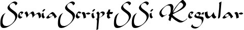 SemiaScriptSSi Regular font - semiss__.ttf