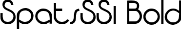 SpatsSSi Bold font - spatsb__.ttf