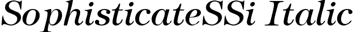 SophisticateSSi Italic font - sophsi__.ttf