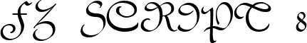 FZ SCRIPT 8 font - s8n.ttf