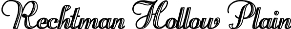 Rechtman Hollow Plain font - rectma.ttf