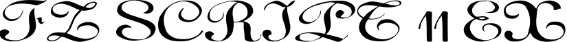 FZ SCRIPT 11 EX font - s11e.ttf