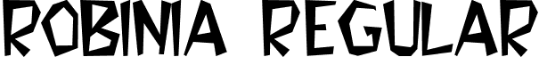 ROBINIA Regular font - robinia_.ttf