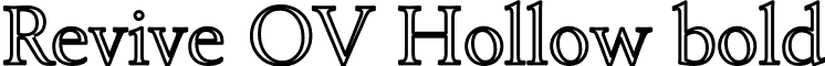 Revive OV Hollow bold font - revive_4.ttf