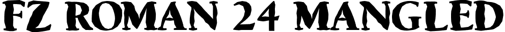 FZ ROMAN 24 MANGLED font - r24m.ttf