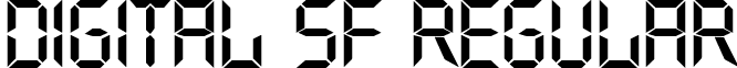 Digital SF Regular font - quar.ttf