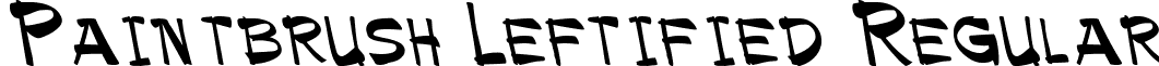 Paintbrush Leftified Regular font - pntleft.ttf