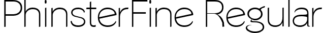 PhinsterFine Regular font - phinstf.ttf