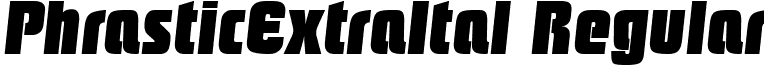 PhrasticExtraItal Regular font - phrexit_.ttf