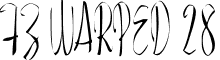 FZ WARPED 28 font - p28n.ttf