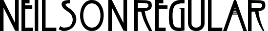 NEILSON Regular font - neilson_.ttf