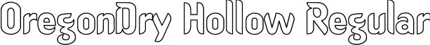 OregonDry Hollow Regular font - oregond4.ttf