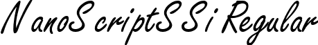 NanoScriptSSi Regular font - nanoss__.ttf