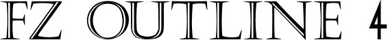 FZ OUTLINE 4 font - o4n.ttf