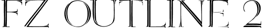 FZ OUTLINE 2 font - o2n.ttf