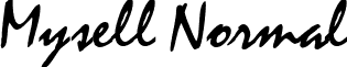 Mysell Normal font - mysr.ttf