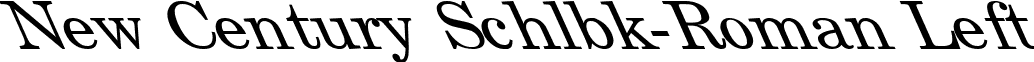 New Century Schlbk-Roman Left font - newcleft.ttf