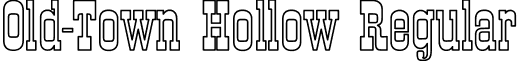 Old-Town Hollow Regular font - old_tow4.ttf