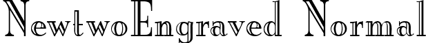 NewtwoEngraved Normal font - neoe.ttf