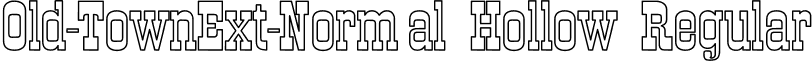 Old-TownExt-Normal Hollow Regular font - old_tow7.ttf