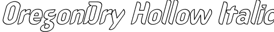 OregonDry Hollow Italic font - oregond5.ttf