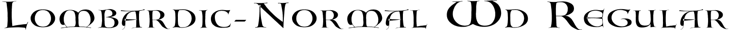 Lombardic-Normal Wd Regular font - lombard2.ttf