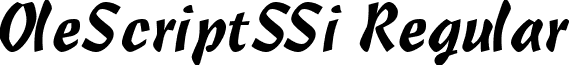 OleScriptSSi Regular font - oless___.ttf