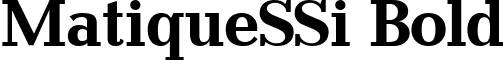 MatiqueSSi Bold font - matisb__.ttf