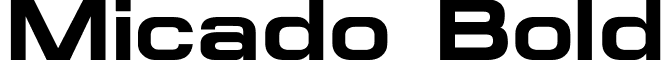 Micado Bold font - micb.ttf