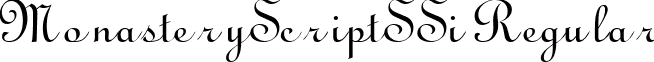 MonasteryScriptSSi Regular font - monass__.ttf