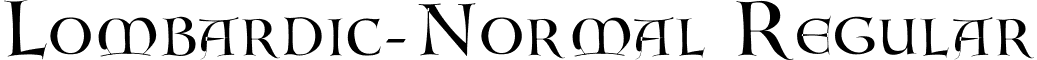 Lombardic-Normal Regular font - lombar.ttf