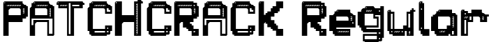 PATCHCRACK Regular font - PATCHCRACK.ttf