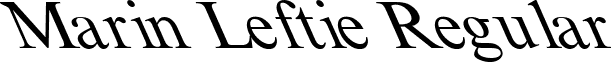 Marin Leftie Regular font - marinlef.ttf