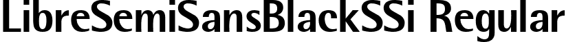 LibreSemiSansBlackSSi Regular font - librssbl.ttf