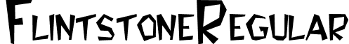 Flintstone Regular font - flintfon.ttf